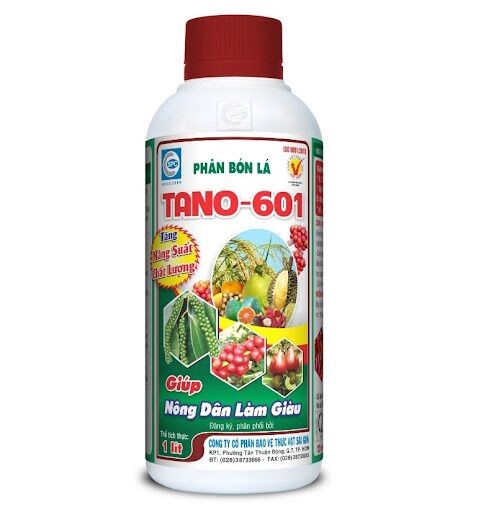 Phân bón lá tano 601 đâm chồi nhanh, lá xanh mượt 500ml