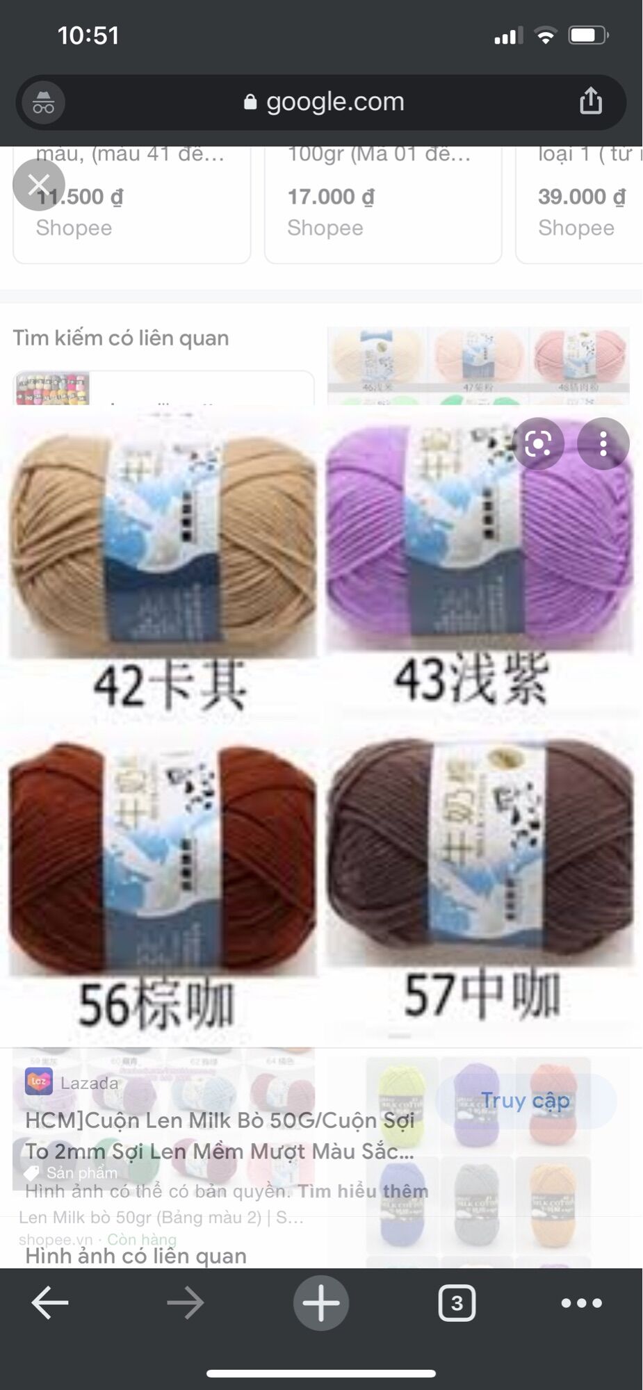 Combo len 3 , len sợi mềm mịn