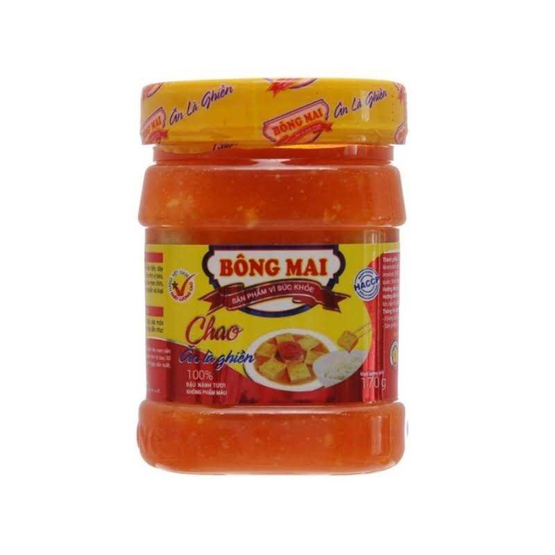 Lốc 10 hũ chao Bông Mai nhỏ 170g