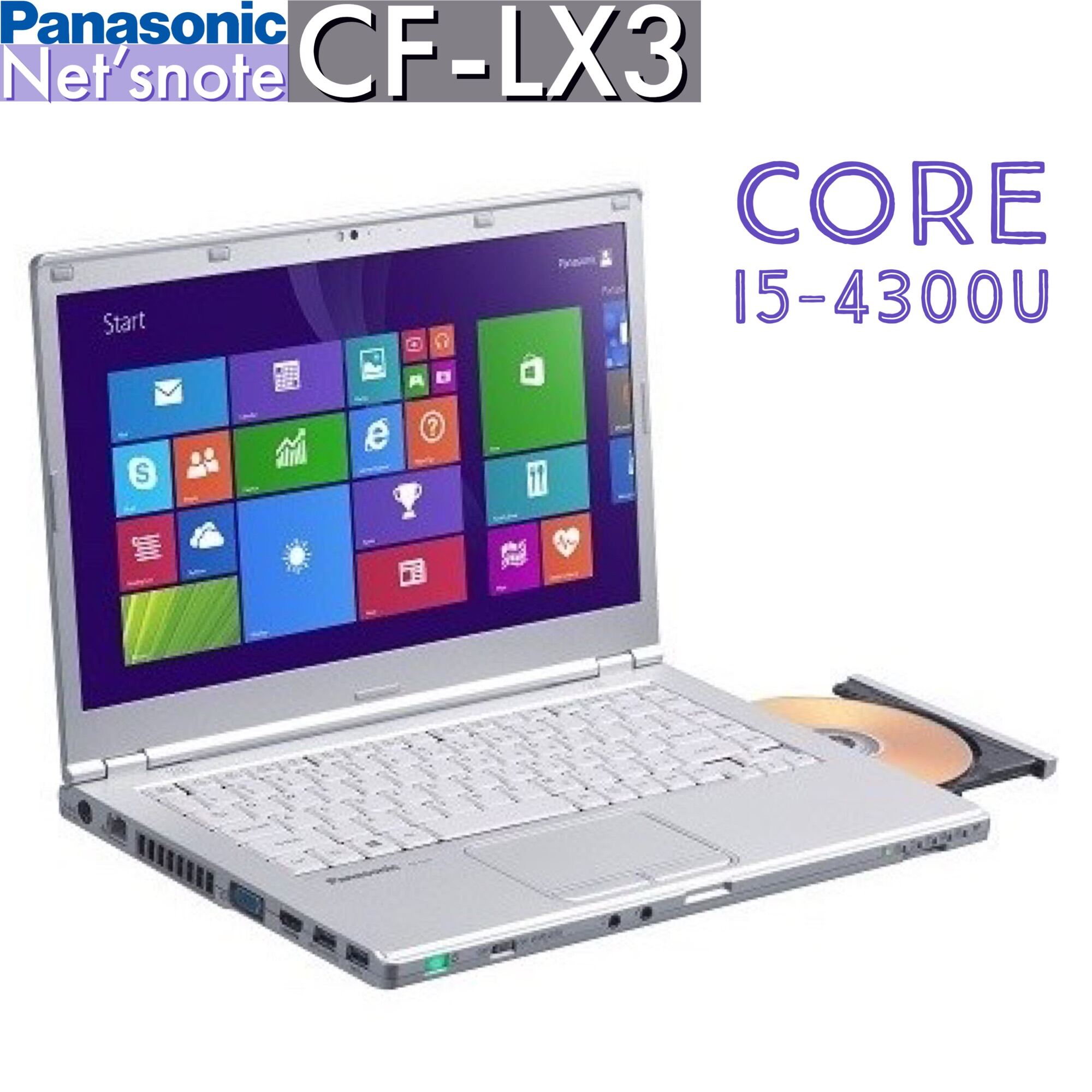 【Panasonic】Let'snote CF-LX3 Core i5-4300U 4GB HDD250GB DVDマルチ WiFi Windows10Pro 14インチ 中古ノートPC 累積使用13330時間 中古 Let\u0027s note(レッツノート) LX3 CF-LX3EDHCS ⁄ Core i5 4300U