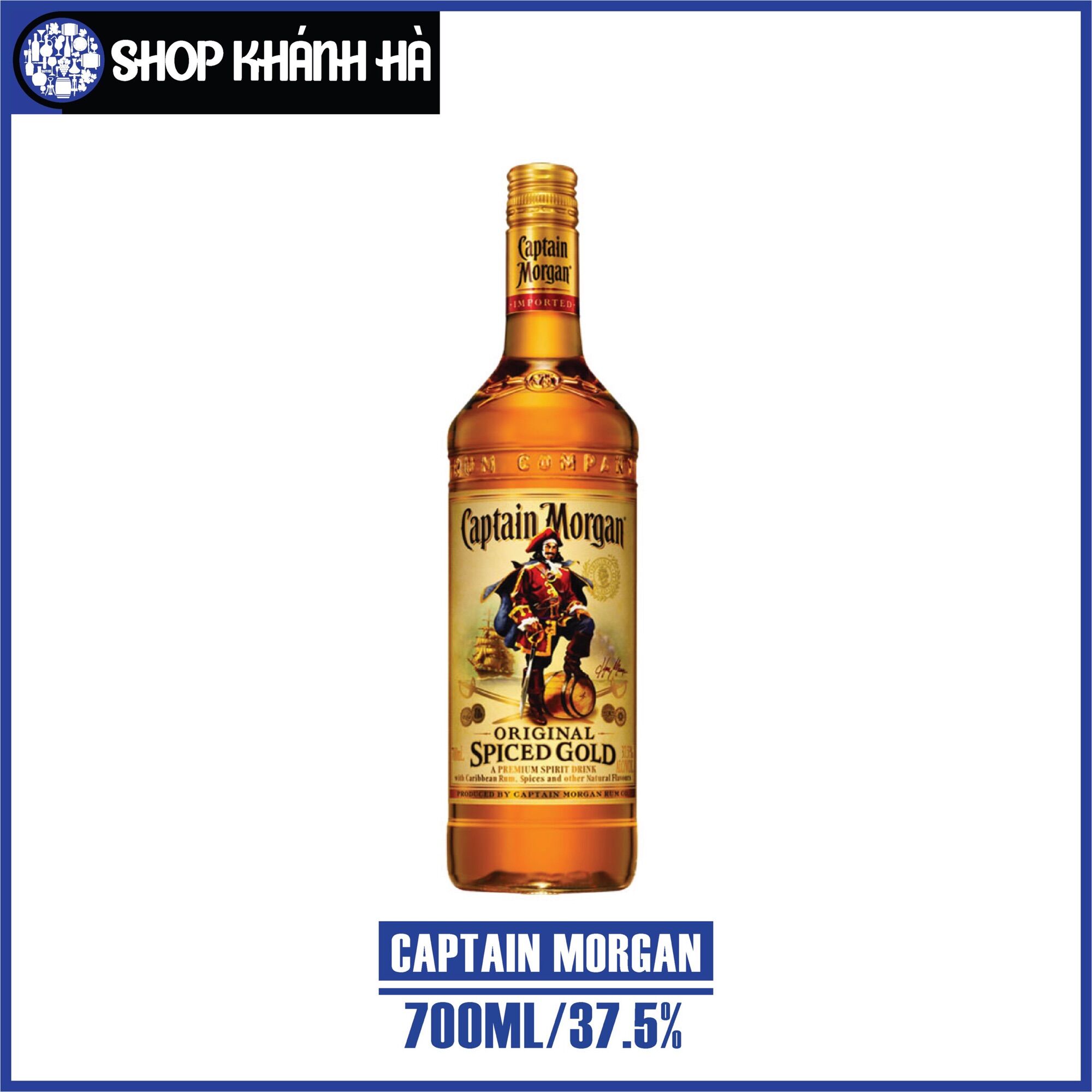 [Shop Khánh Hà] RUM CAPTAIN MORGAN GOLD - 750ML - 37.5