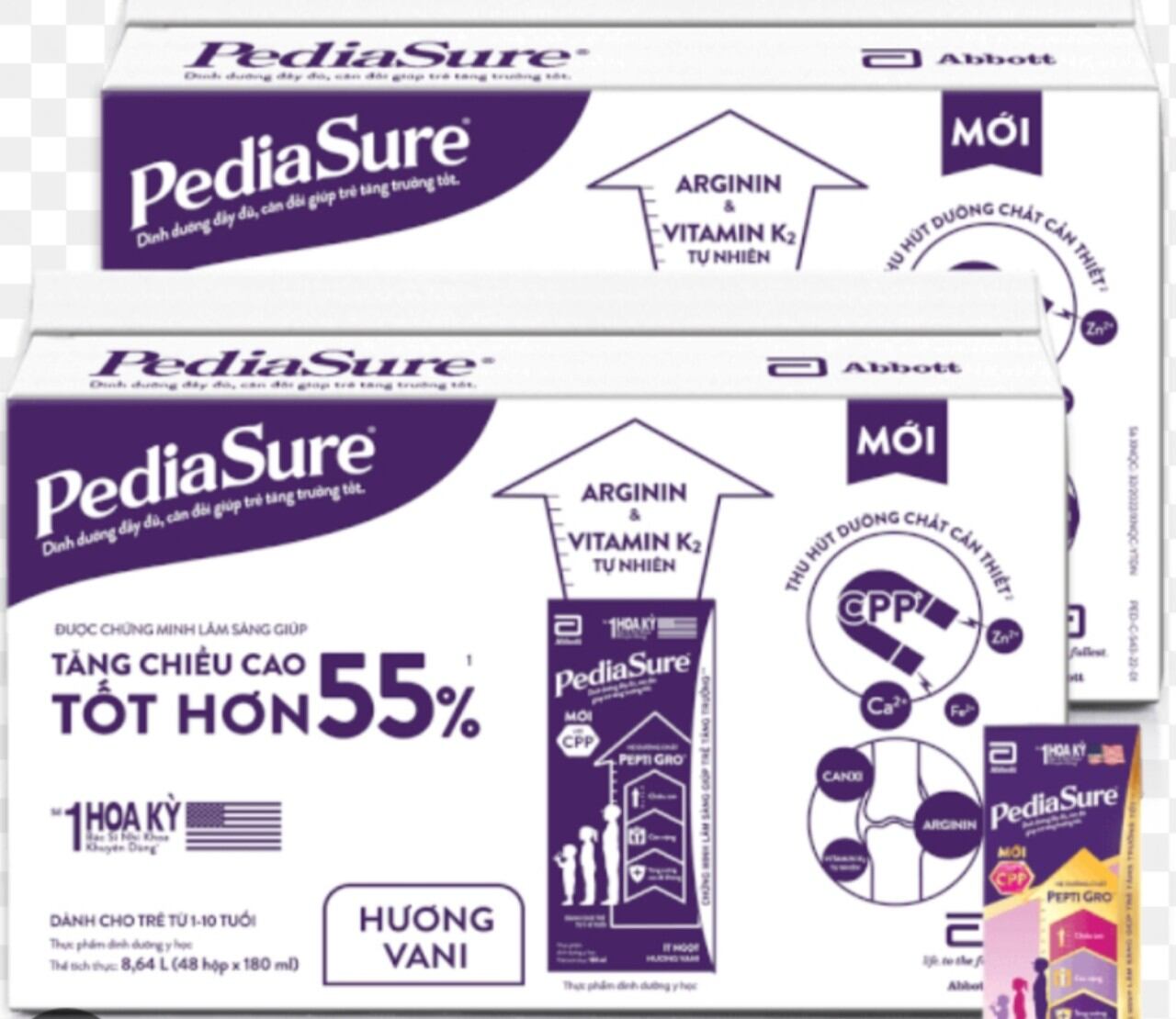 Sữa pha sẵn pediasure hương vani 110ml dành cho bé