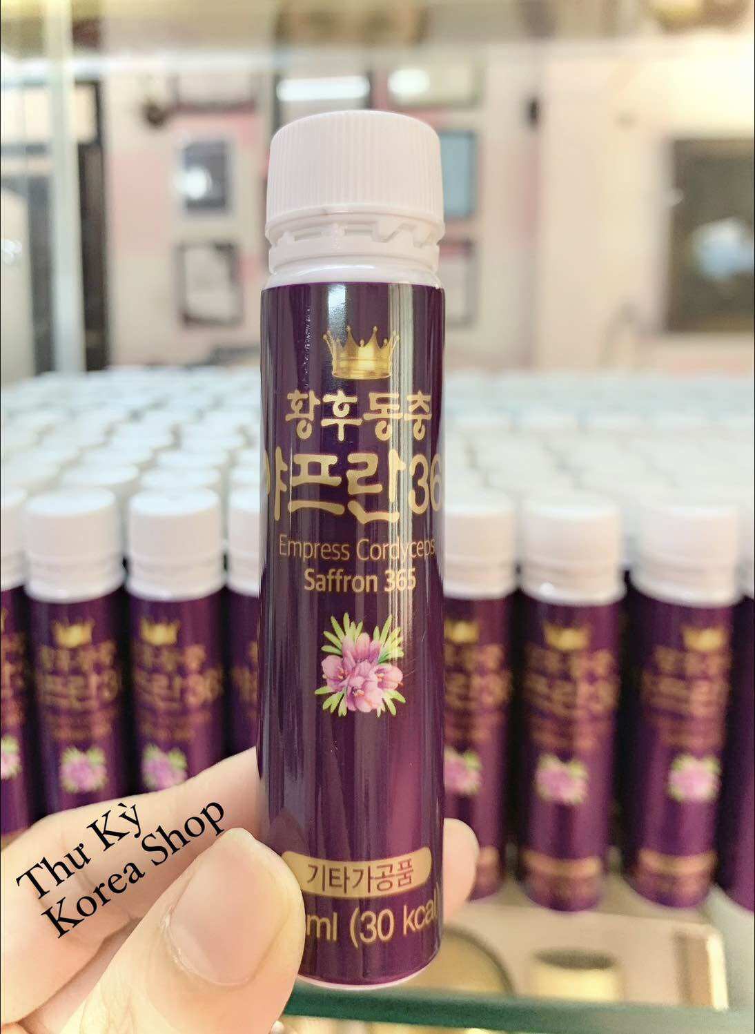 Collagen Saffron đông trùng hạ thảo hộp 30 ống