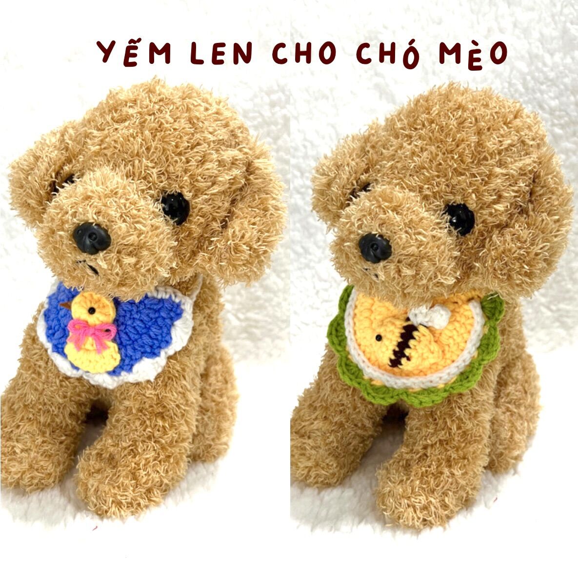 Yếm len vòng cổ len cho chó mèo