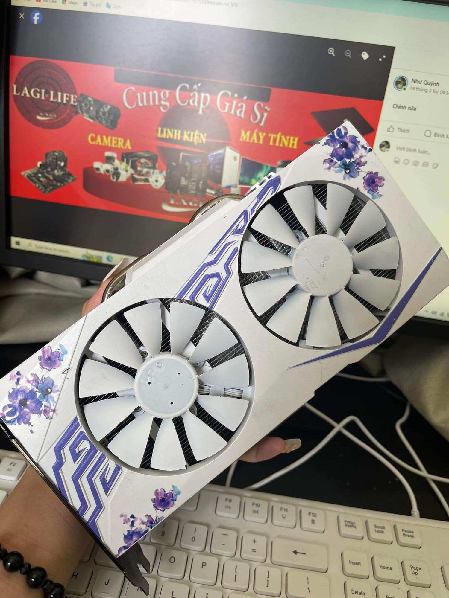 Card màn hình Msi RX570,Rx580 8G amor ( bh 3th )