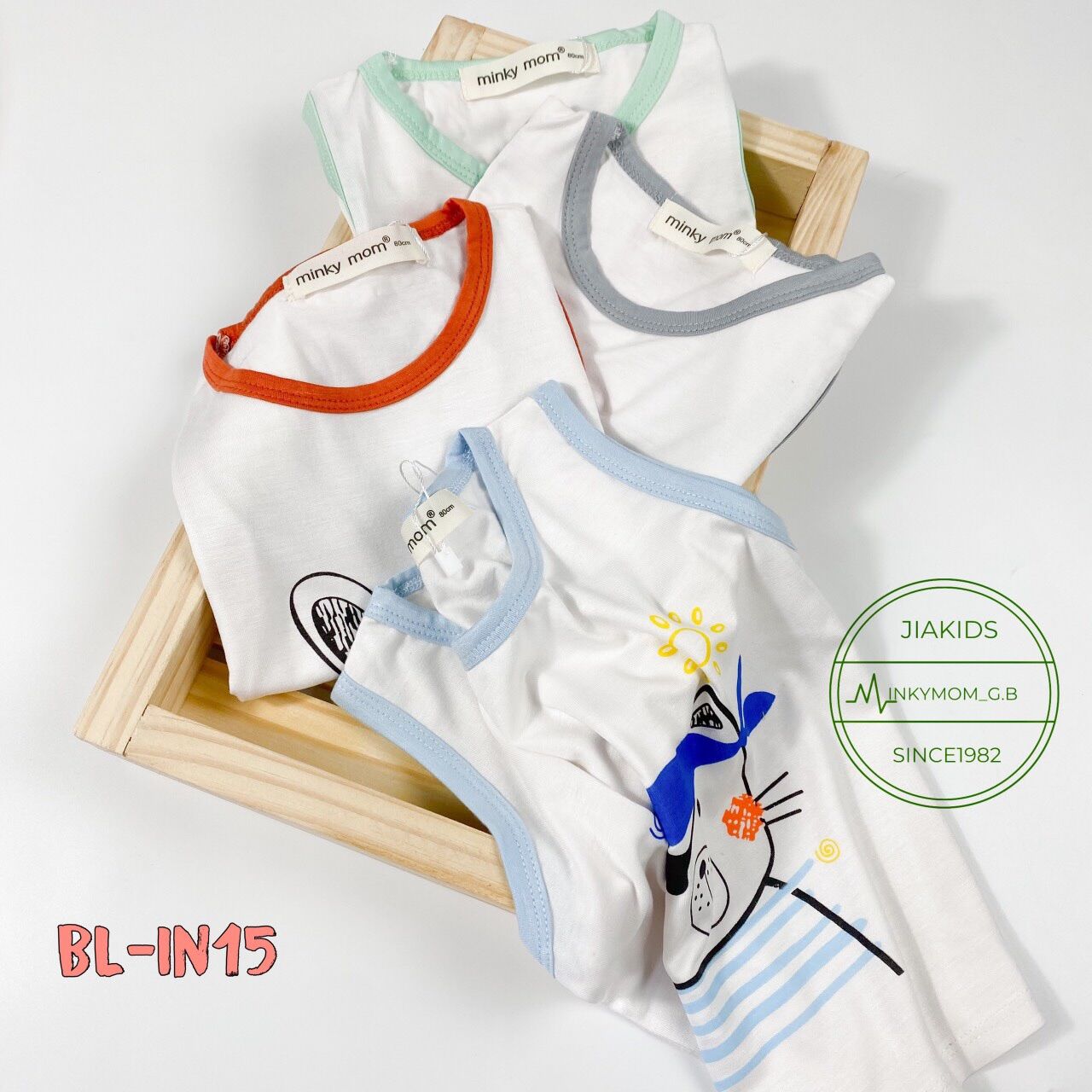 ☘️☘️Bộ Minky mom phối viền sọc