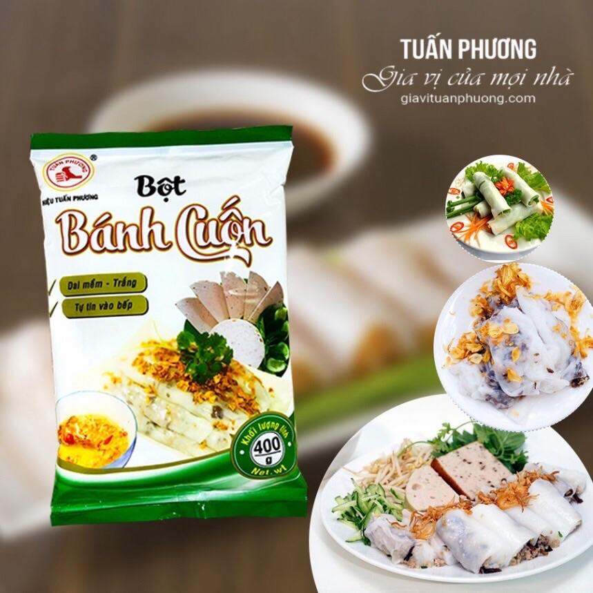 BỘT LÀM BÁNH CUỐN 400g ( dai , mềm , trăng )