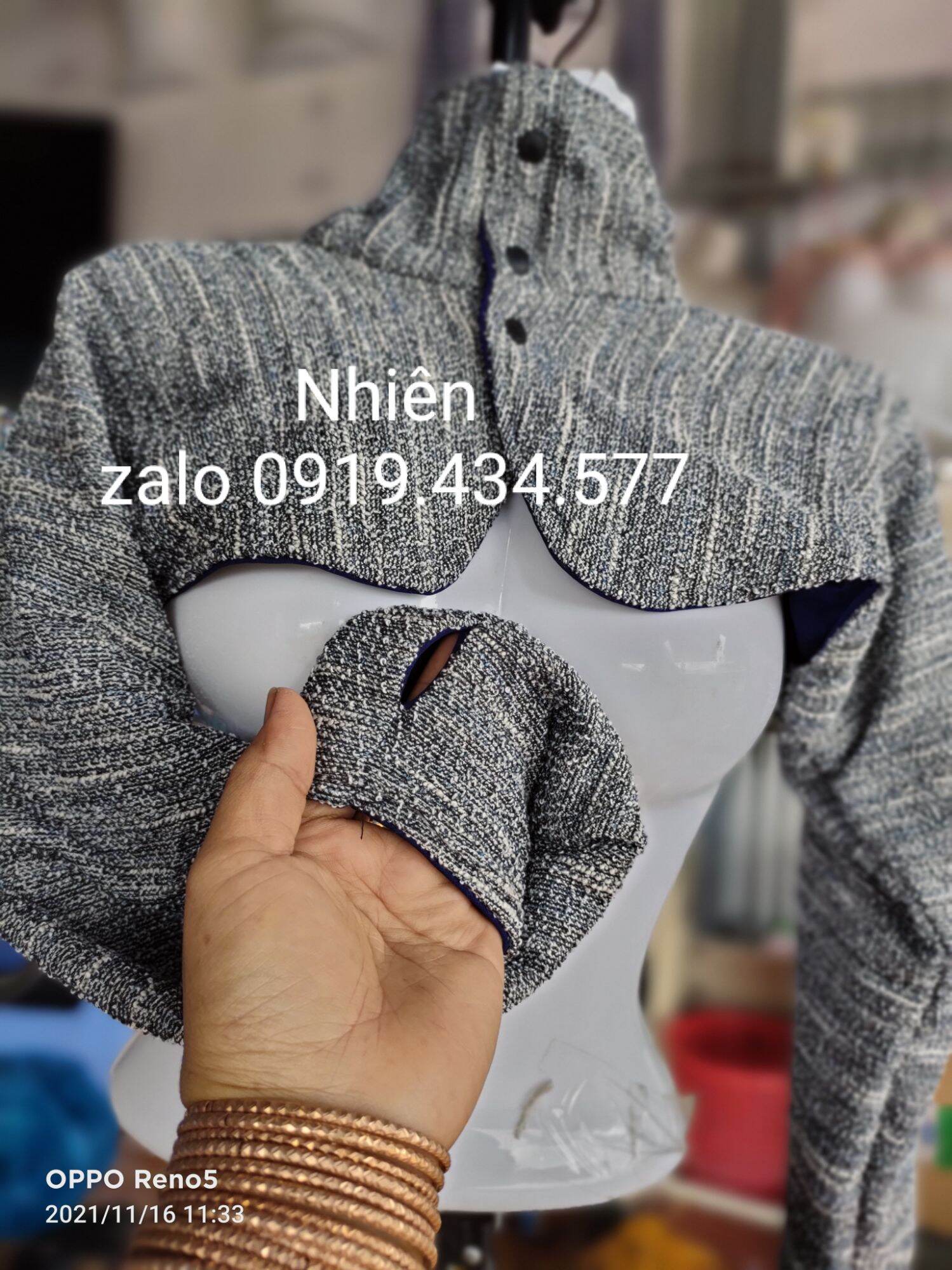 tay áo ủ kem 2 lớp mặc được 2 bề