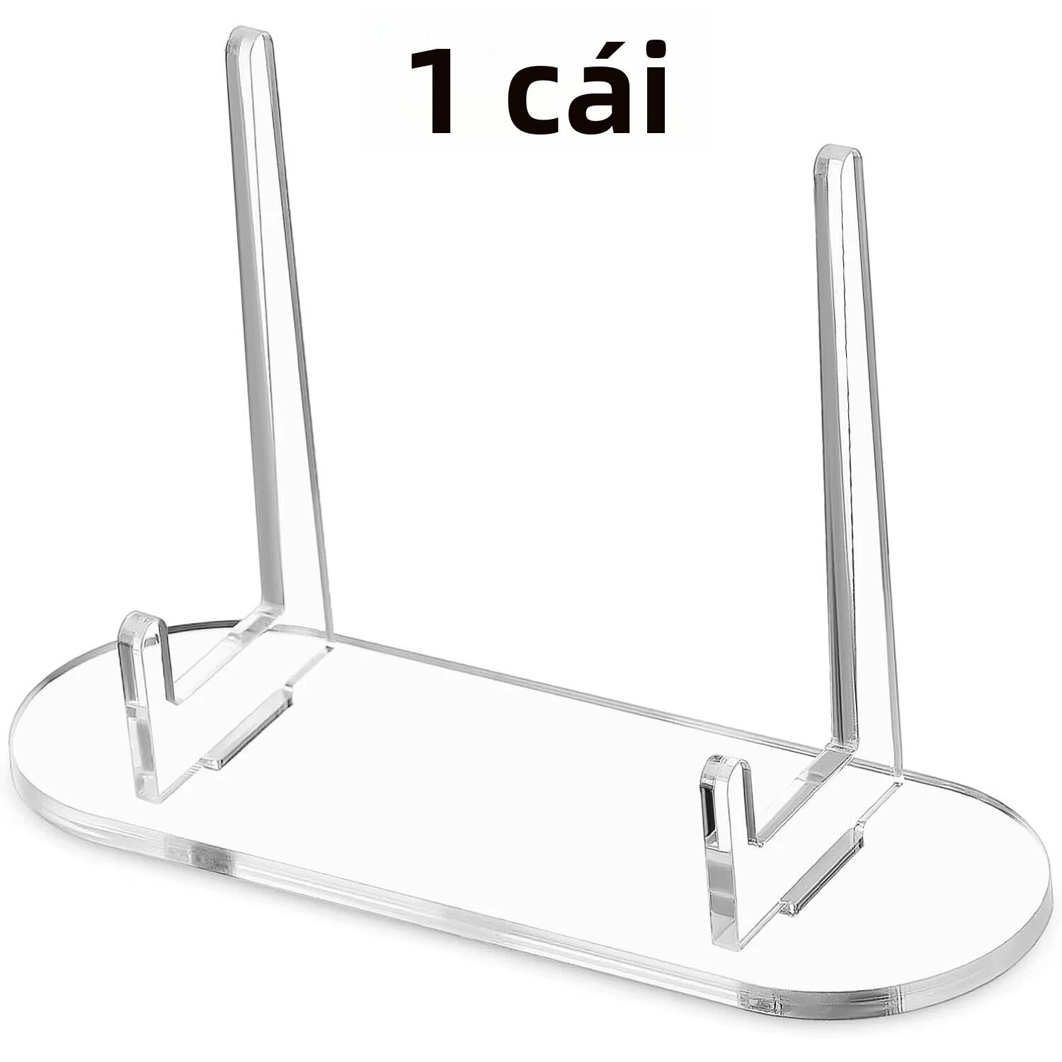 Giá Đỡ Trưng Bày Bằng Acrylic Trong Suốt Dành Cho Huy Hiệu Ghim Huy Chương Ảnh Thẻ - Giá Đỡ Lưu Trữ Đa Năng Để Bàn Phong Cách Hiện Đại