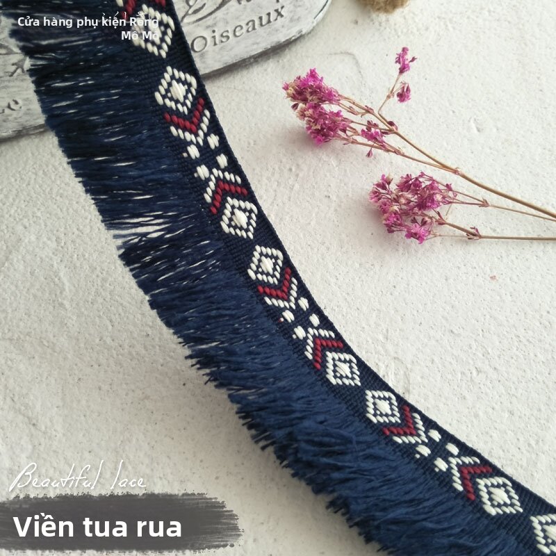 Vải Voan Viền Ren Thủ Công DIY Cho Váy Tay Áo Cổ Xếp Ly Ren Viền Trang Trí Nhà Cửa May Vá
