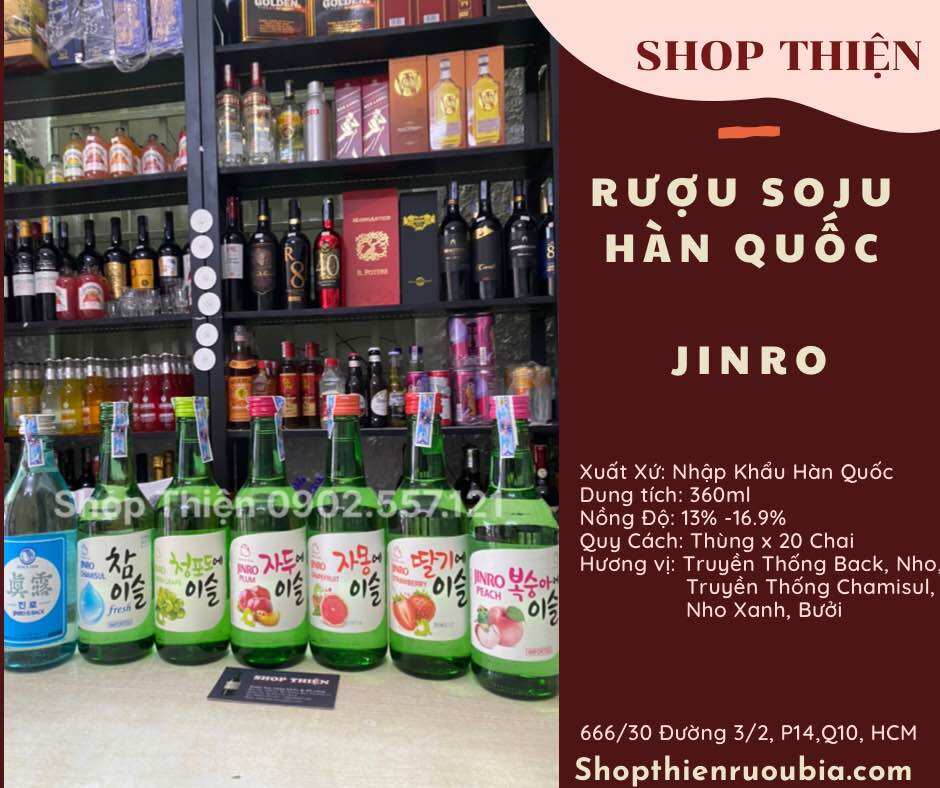 Sô Chu Soju Hàn Quốc JINRO 360ml