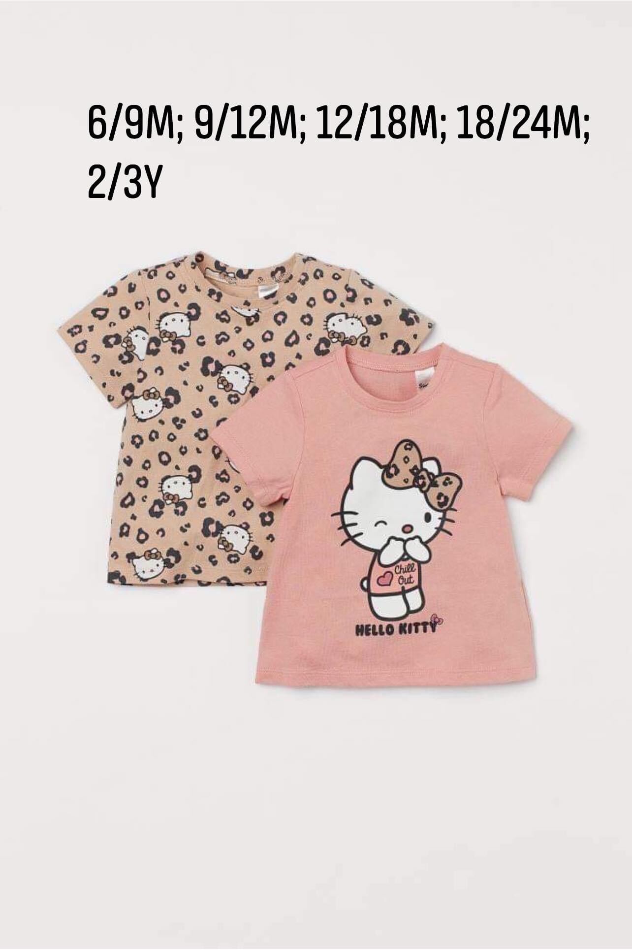[HM auth] Set 2 áo cộc bé gái