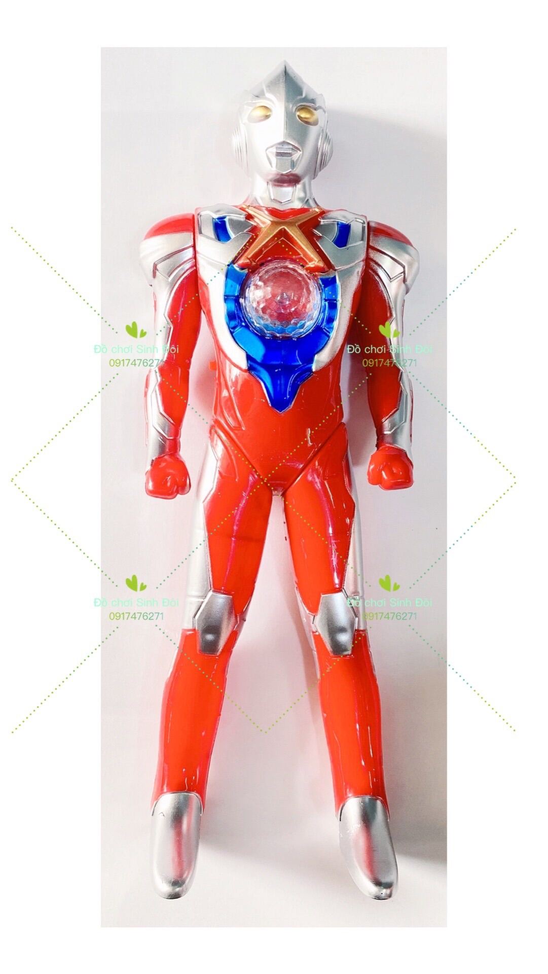 Đồ chơi mô hình siêu nhân điện quang Ultraman dùng pin 1604A