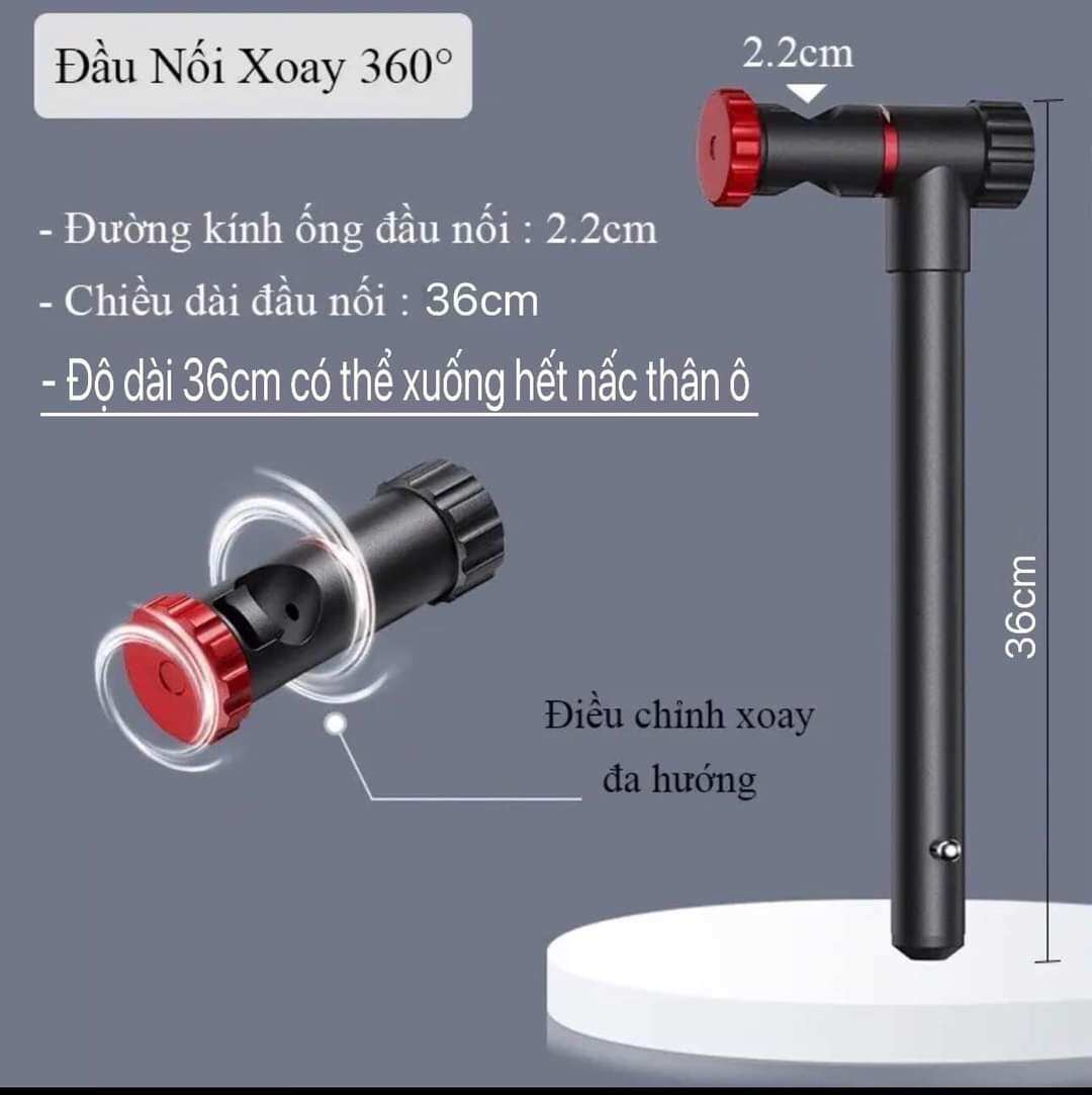Khớp nối ô 360 hợp kim- khớp ô nối câu cá