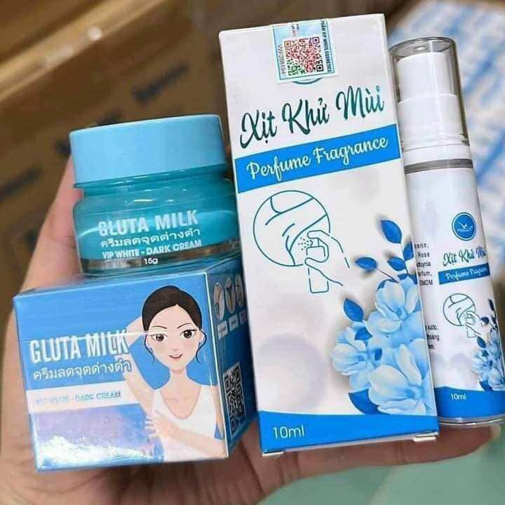 Kem giảm thâm hôi nách gluta milk vip white thái chính hãng