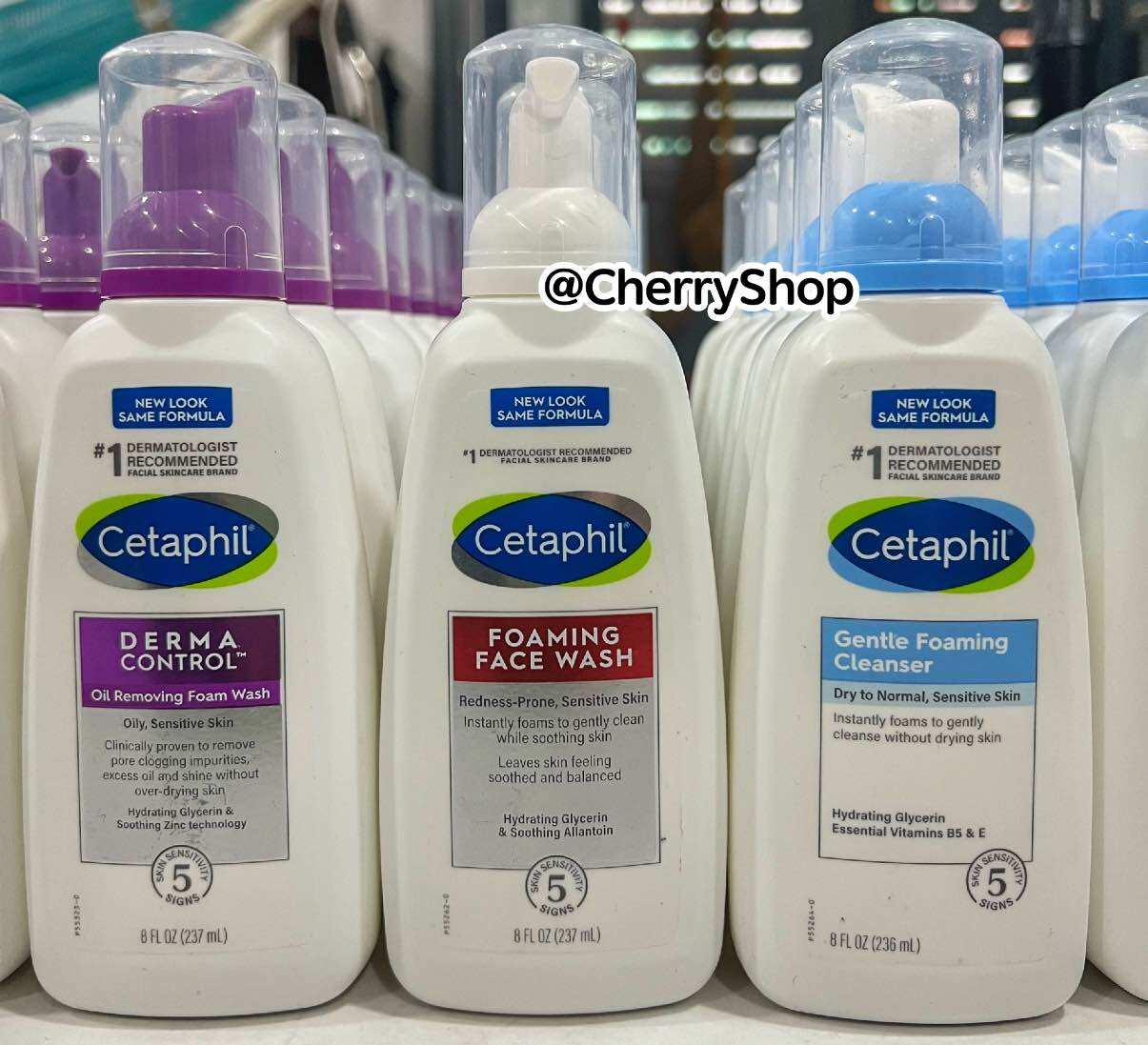 Sữa rửa mặt tạo bọt các dòng của Cetaphil