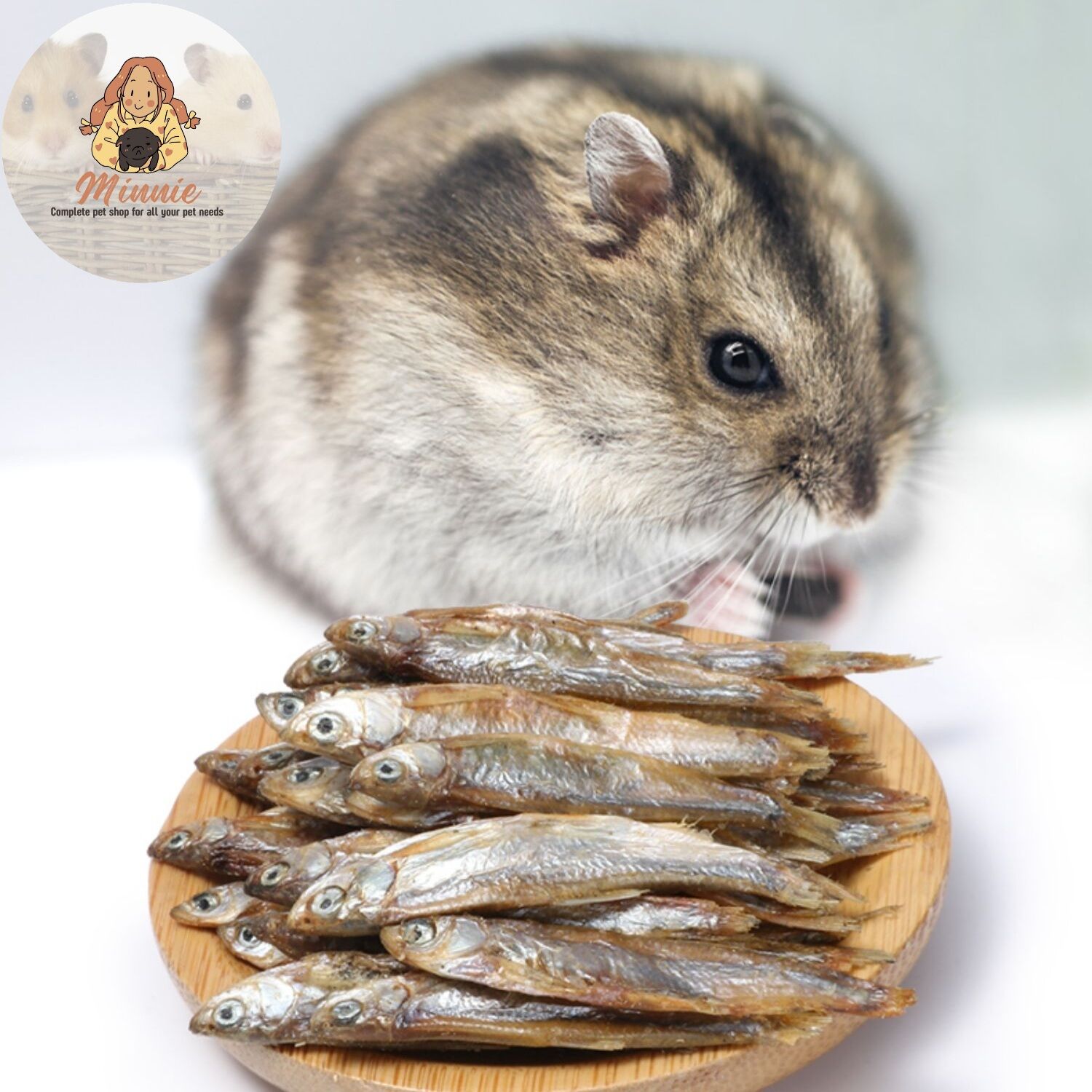 Cá sấy khô nguyên con cho Hamster