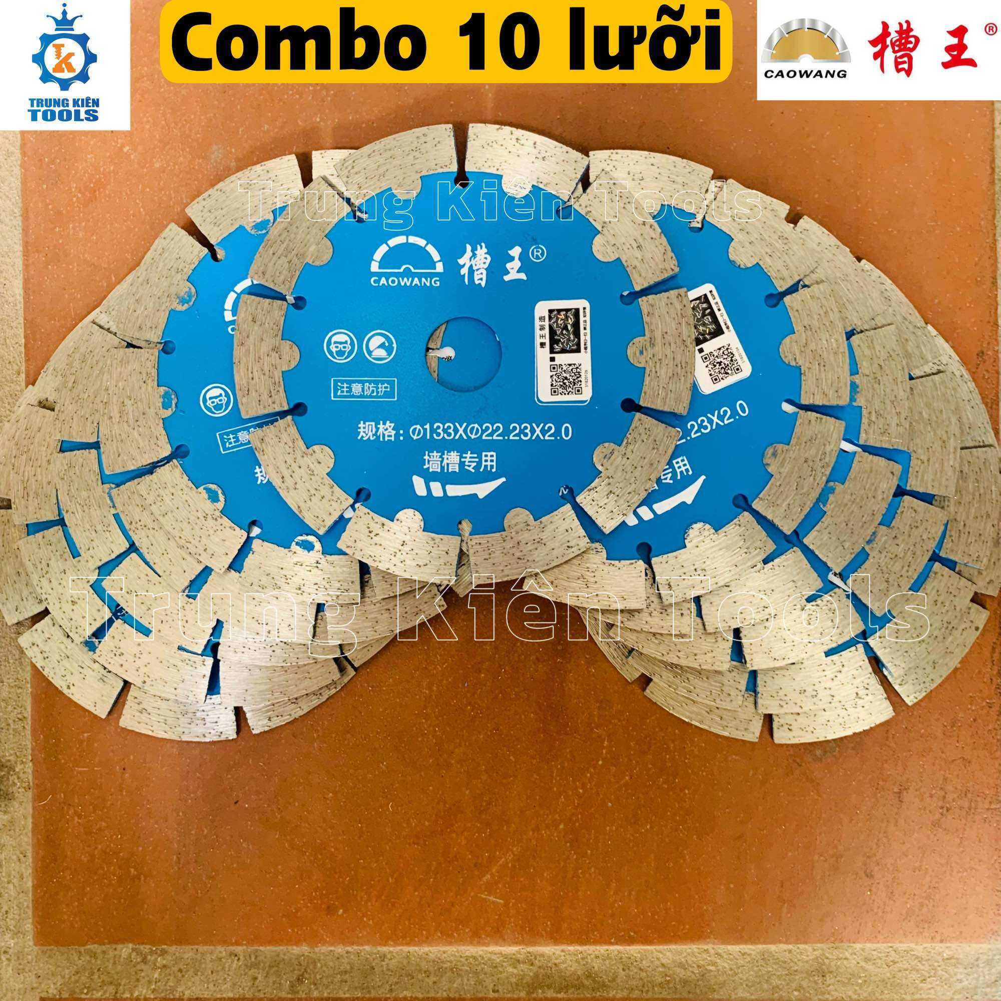 ComBo 10 lưỡi cắt CAOWANG Φ121- Φ133- Φ156mm