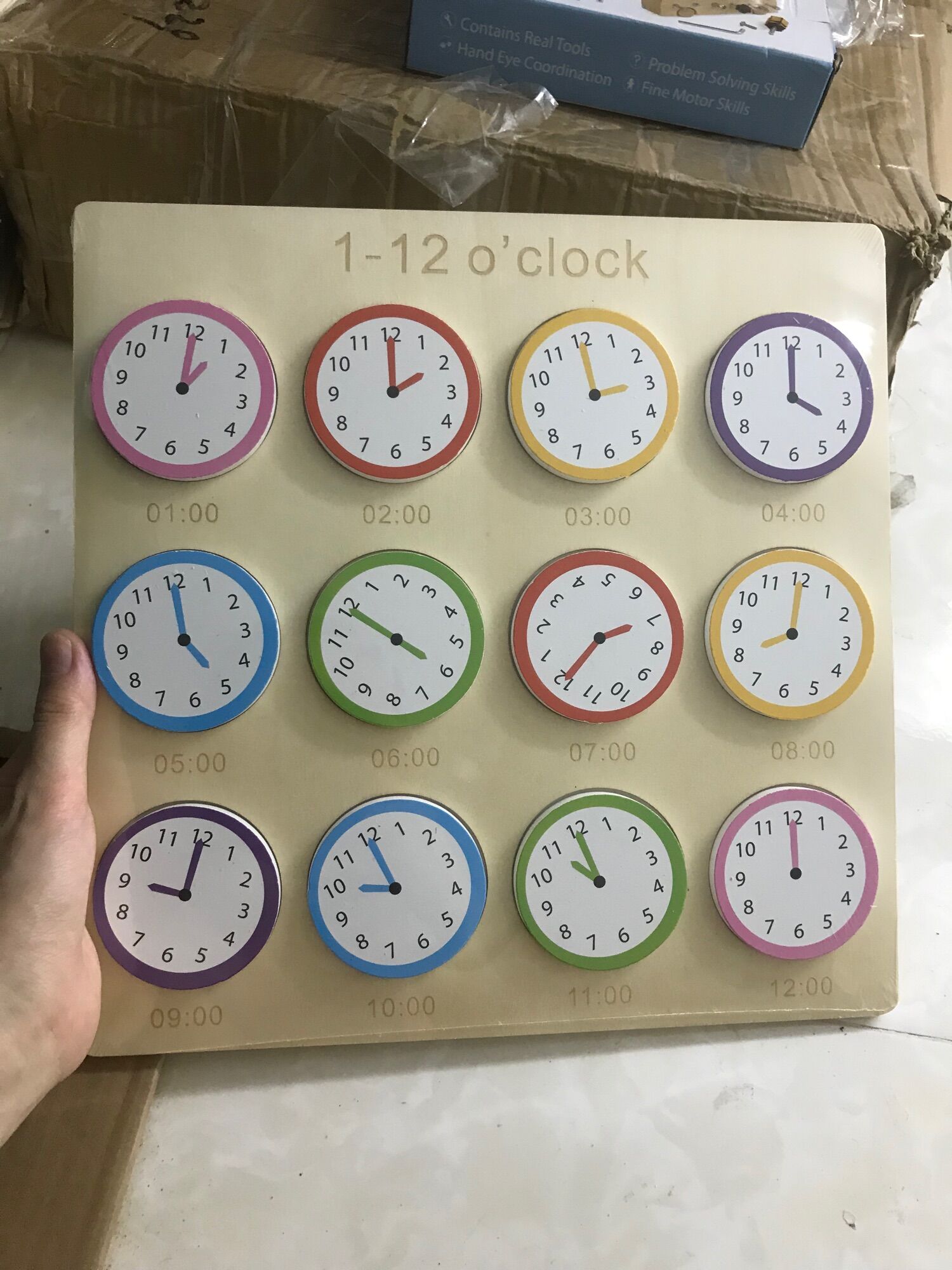 Puzzle Lắp ghép đồng hồ nhận biết thời gian cho bé