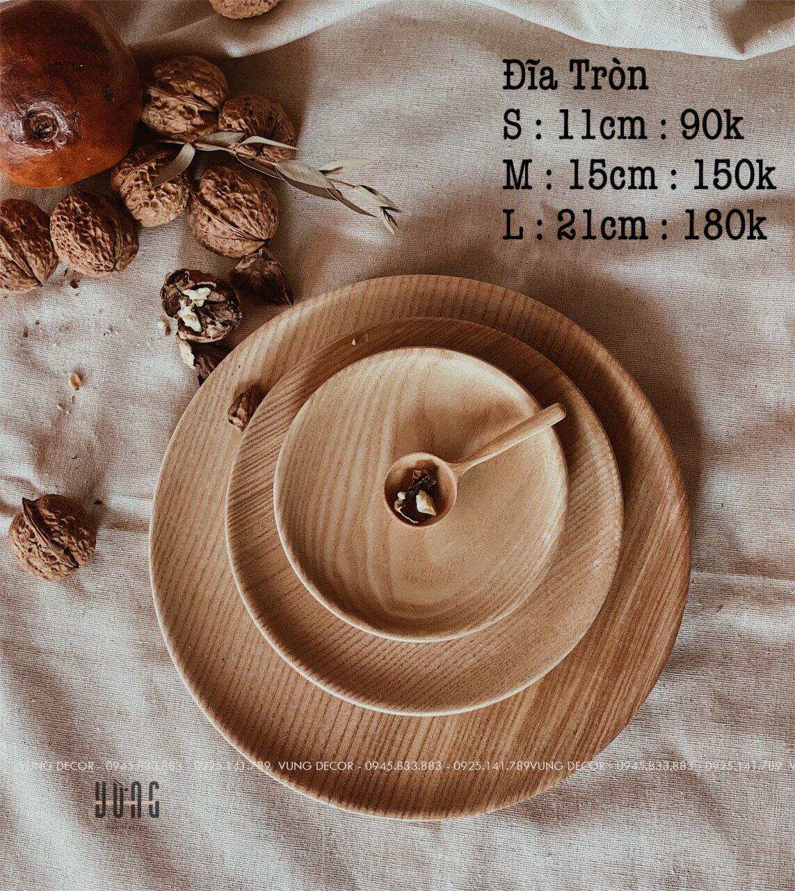 Đĩa gỗ tần bì cao cấp
