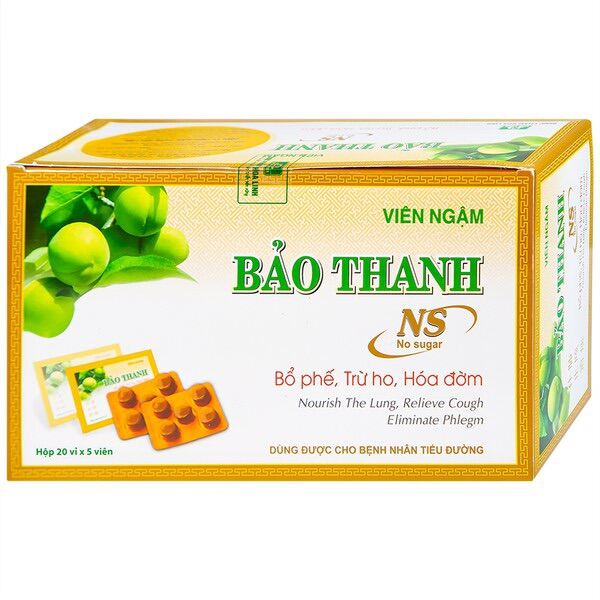 Combo 5 gói kẹo ngậm ho Bảo Thanh không đường - ngừa ho, rát họng