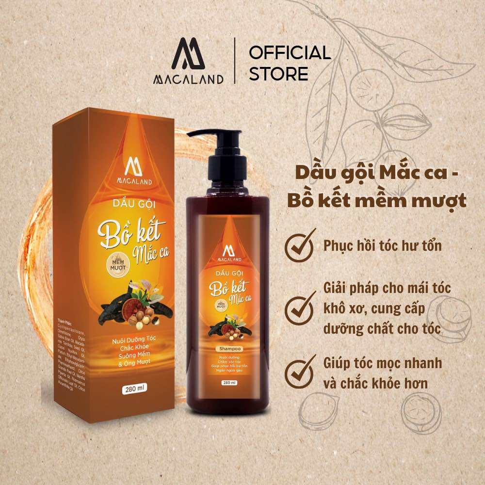 [THANH LÍ RÁCH HỘP] 🌸 DẦU GỘI BỒ KẾT MACA MACALAND 280ml 🌸