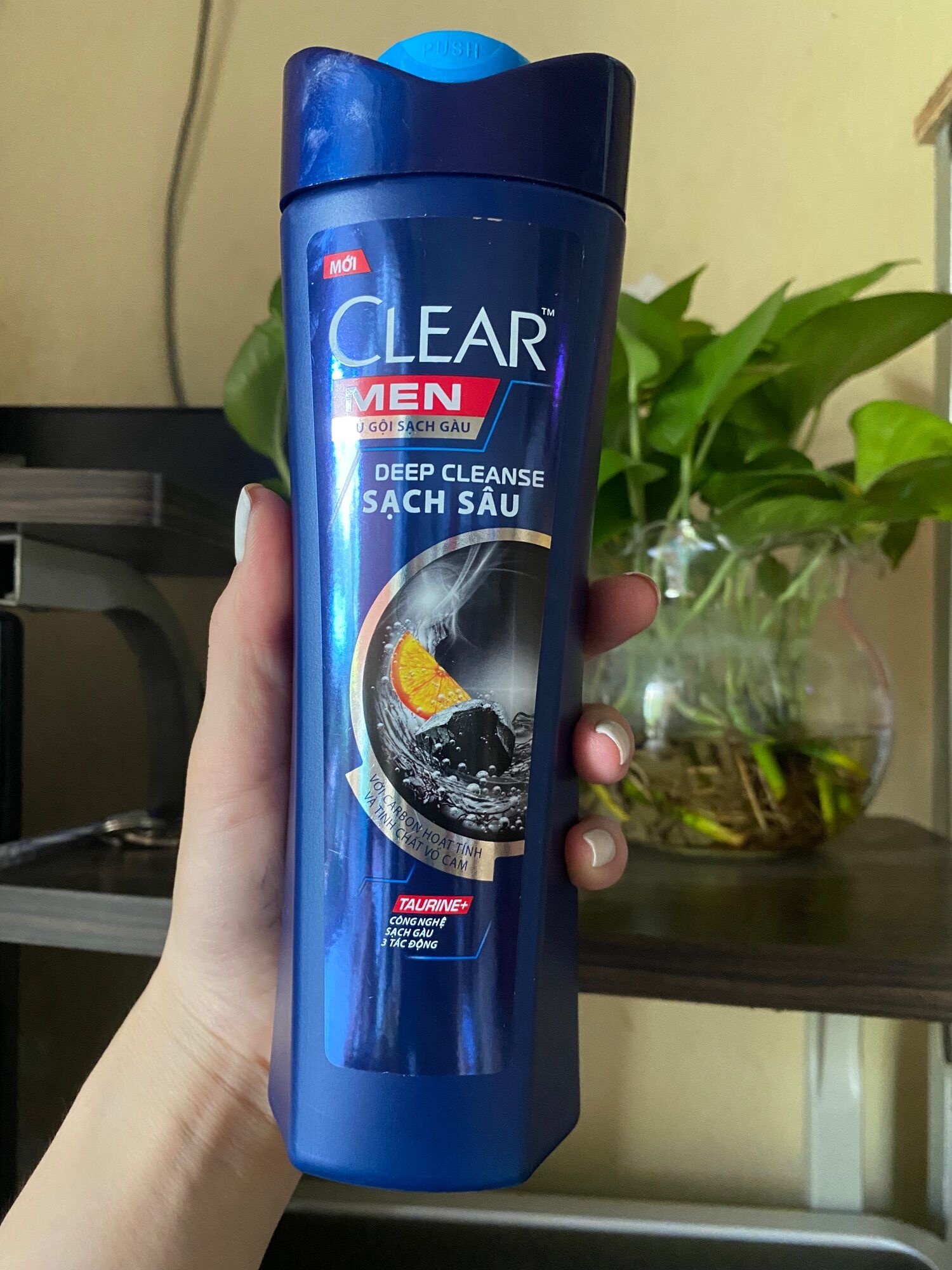 Dầu gội sạch gàu clear bạc hà-thảo dược, clear men bạc hà -cacbon hoạt tính 340g