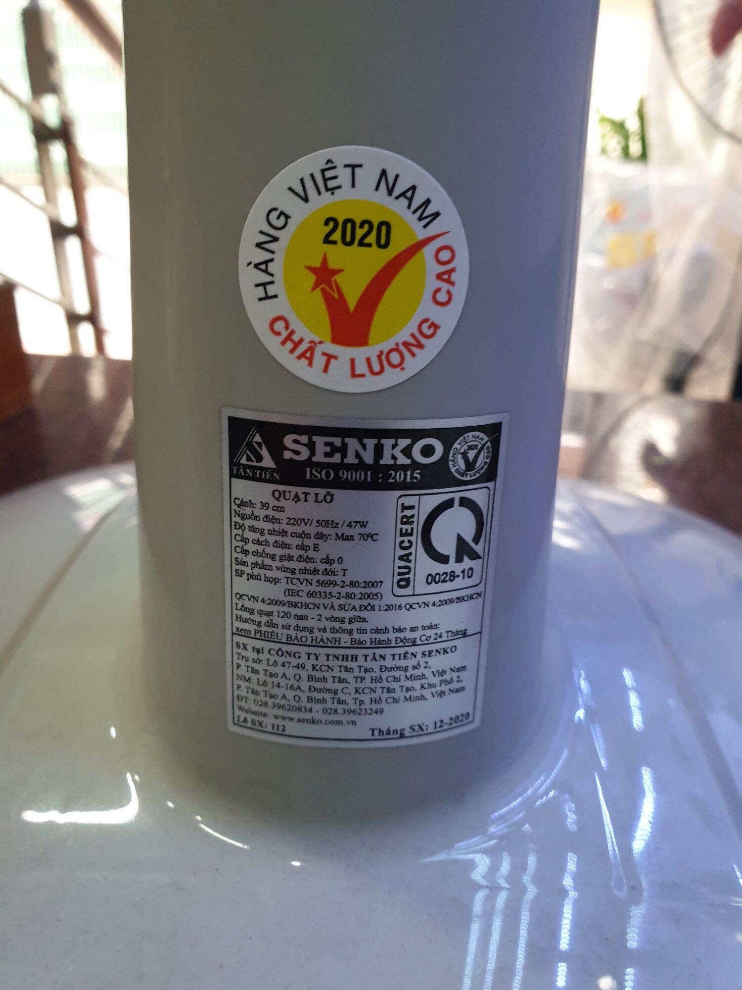 QUẠT LỬNG SENKO L1638 CAO CẤP GIÁ RẺ