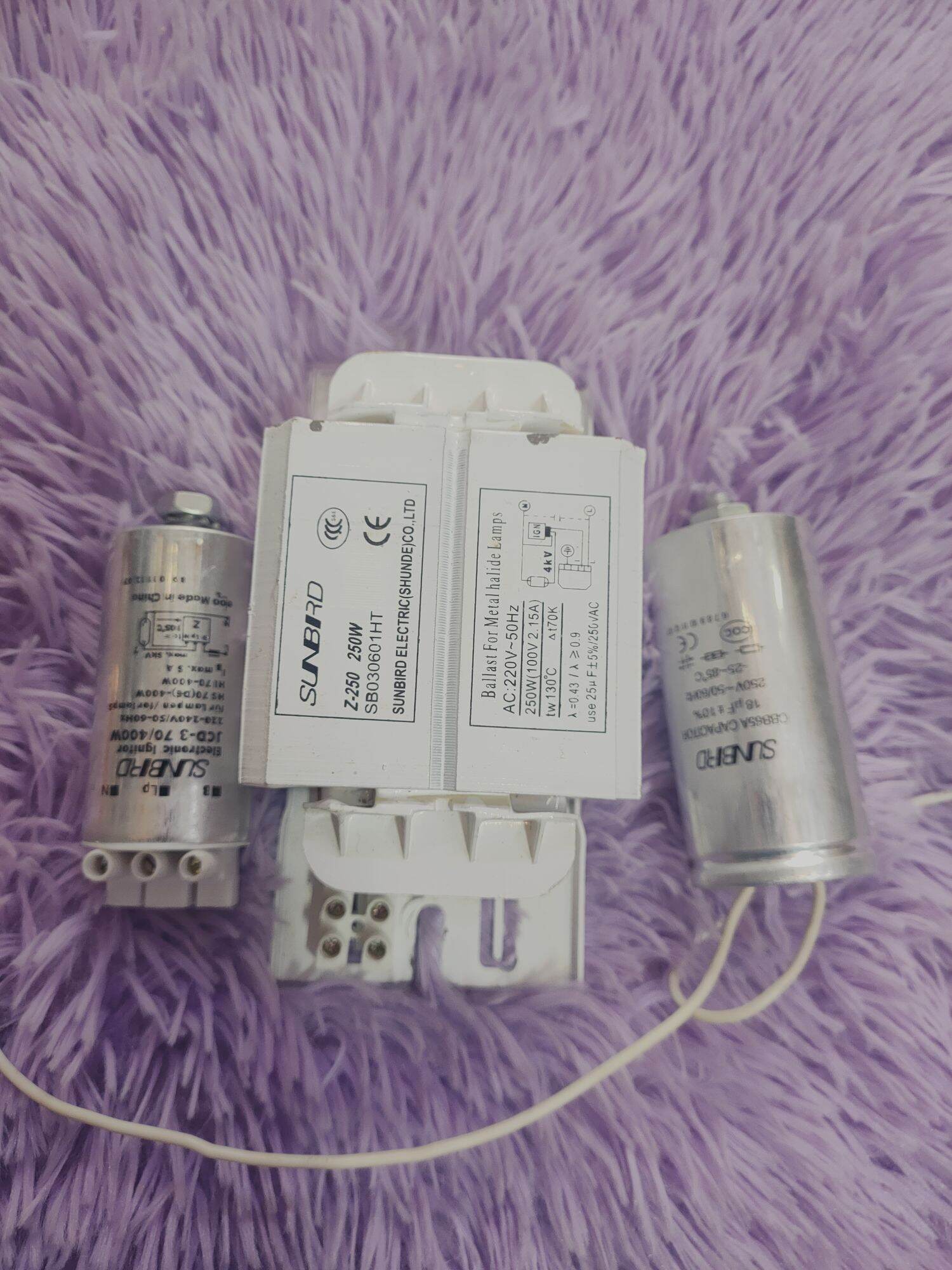 Bộ điện, chấn lưu,tụ kích, tụ bù 250w lắp đèn cao áp , sodium, metal