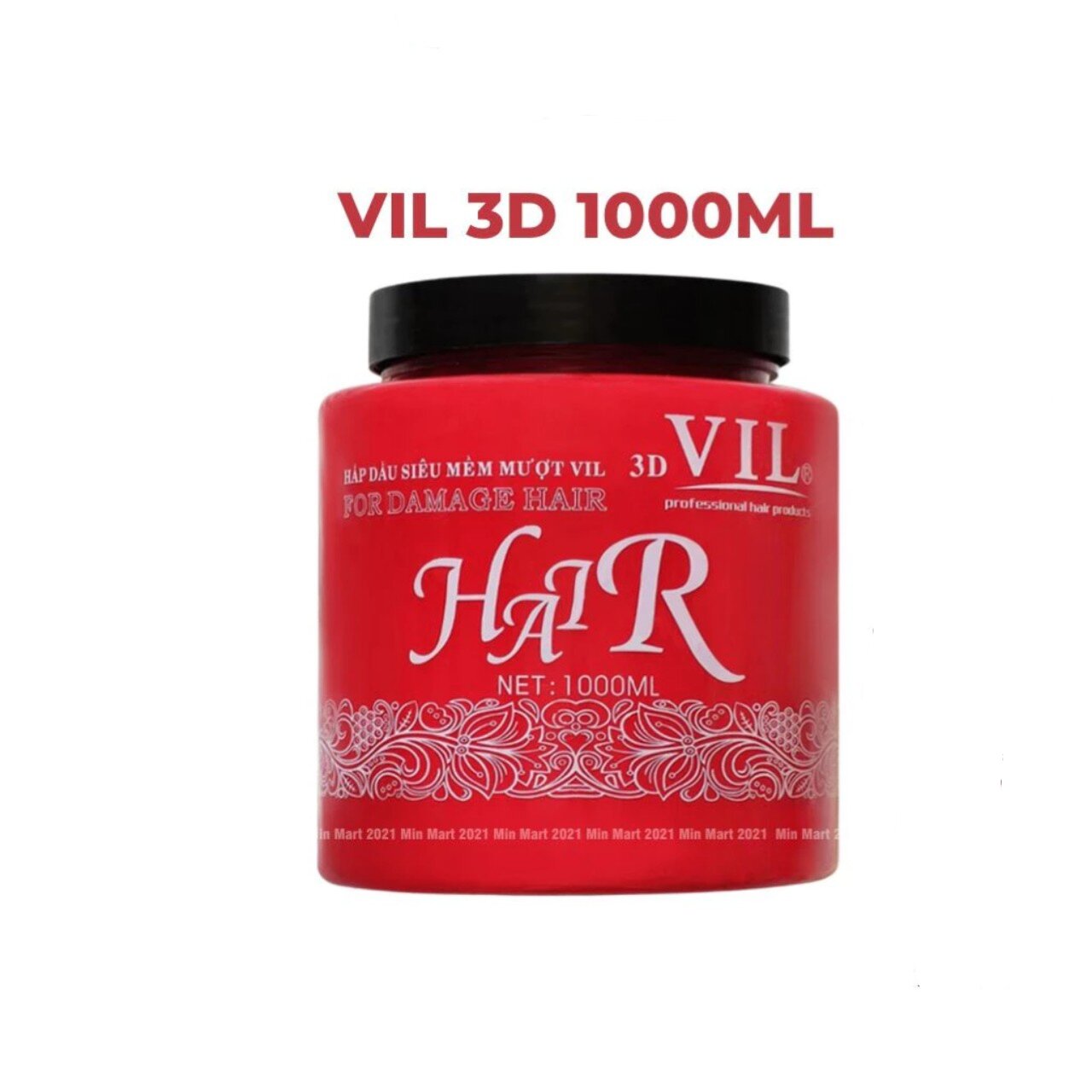 Kem ủ tóc, hấp dầu vil 3d 1000ml siêu mềm mượt