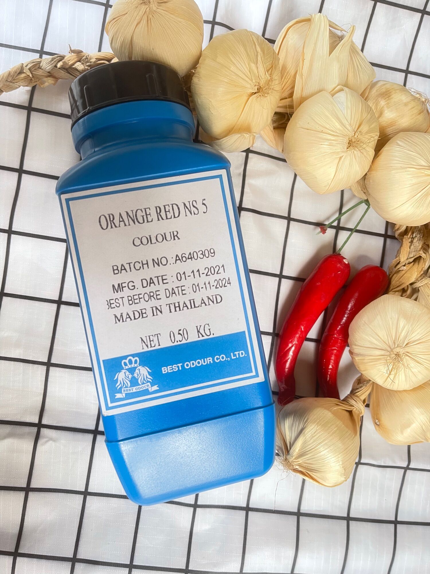 Bột màu đỏ cam thái lan 500gram