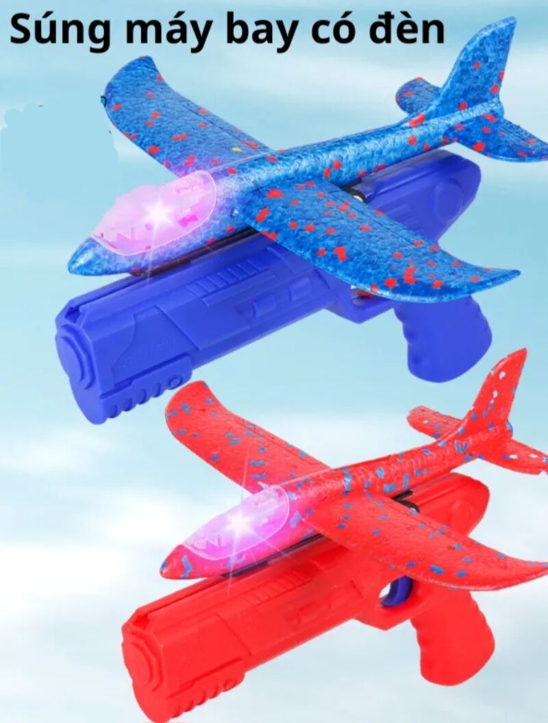 Máy bay đồ chơi kèm súng dành cho trẻ em