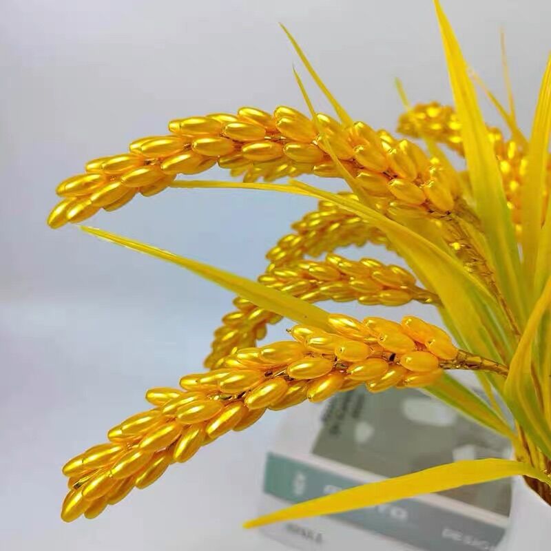 bông lúa hạt cườm làm sẵn