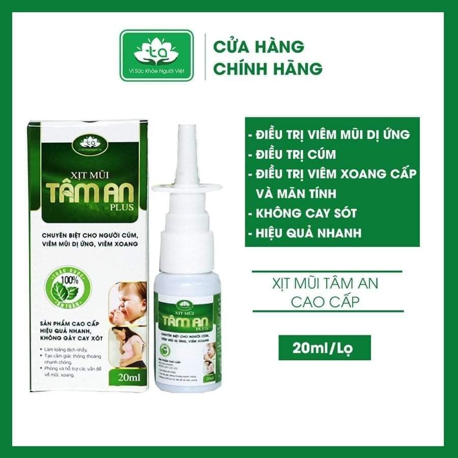 Xịt Mũi Tâm An Cao Cấp PLUS