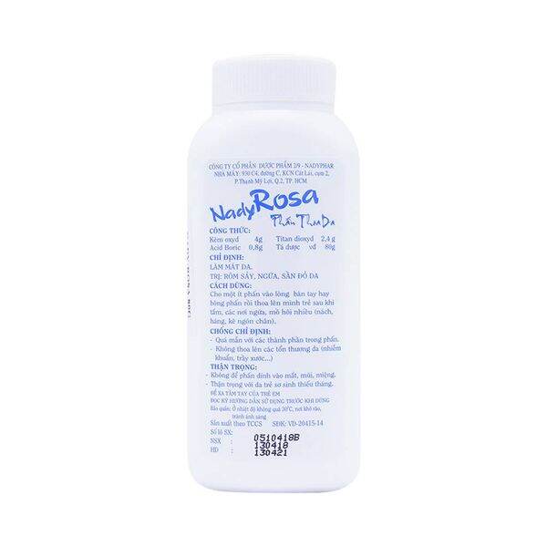 Phấn Nady-Rosa 80g làm mát da,rôm sảy