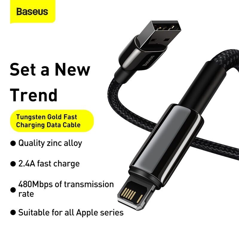 Cáp Sạc Nhanh Baseus Đầu USB C Sang Lighting 20W Dành Cho Iphone 12