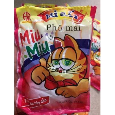 10 gói mì ,doremon và miu miu trẻ em vị phô mai 20g*10 gói