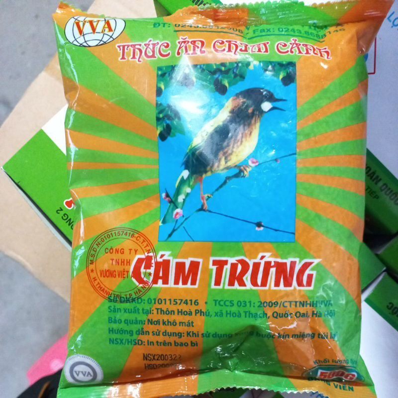 Cám trứng chim cảnh, mồi câu cá 500g