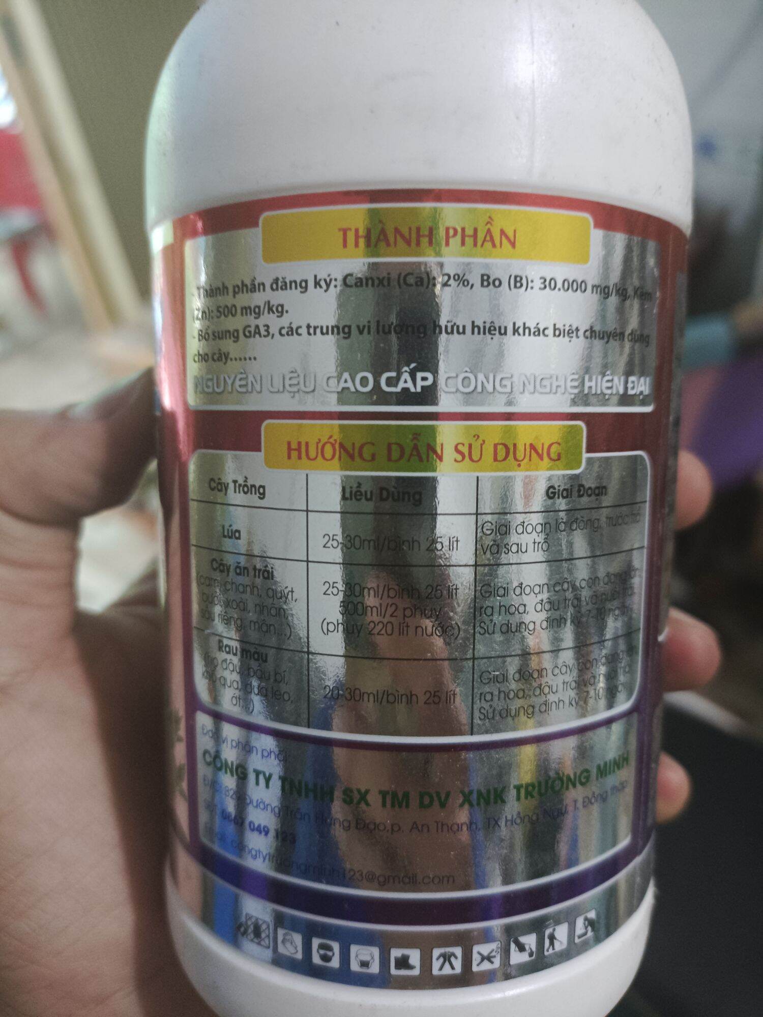 Canxi Bo Kẽm chai 500ml