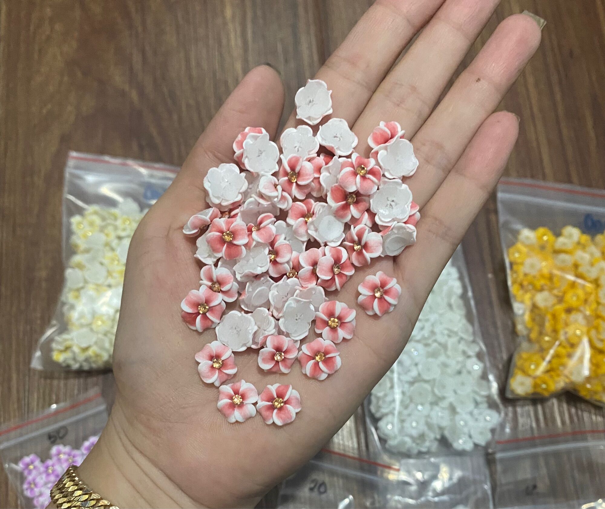 Combo 10hoa đậu làm nail giá rẻ