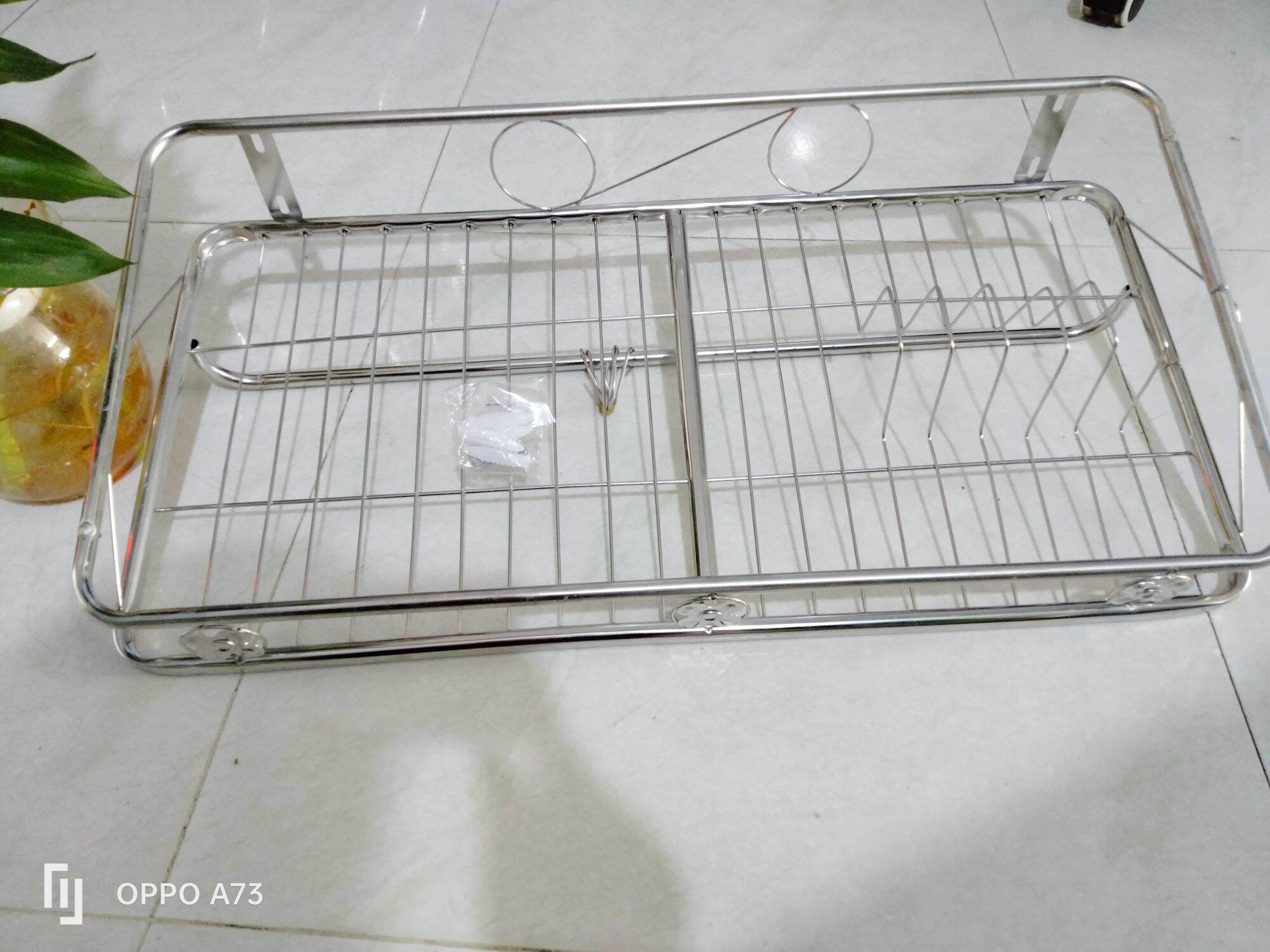 [HCM]Kệ chén inox 1 tầng KT 30*60