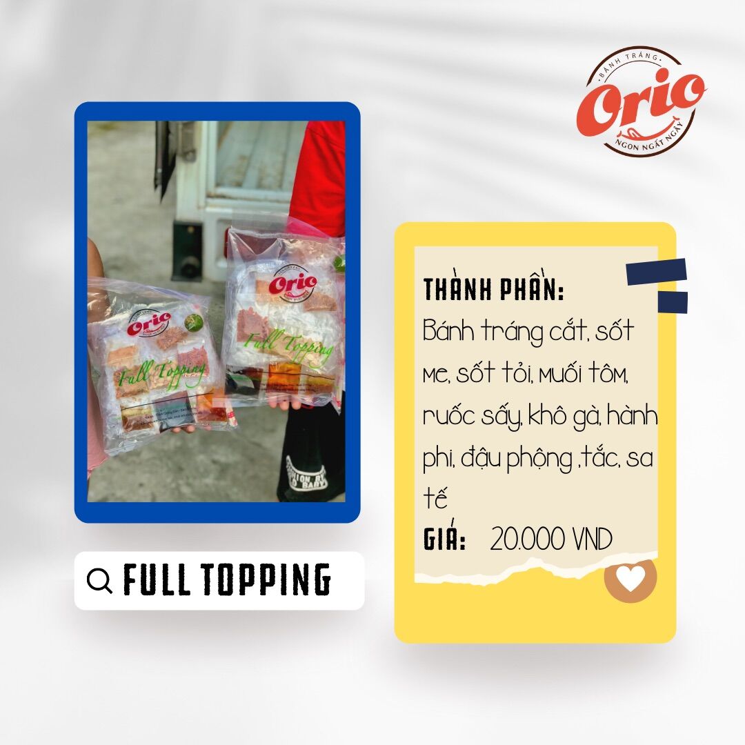 Bánh Tráng Orio Full Topping