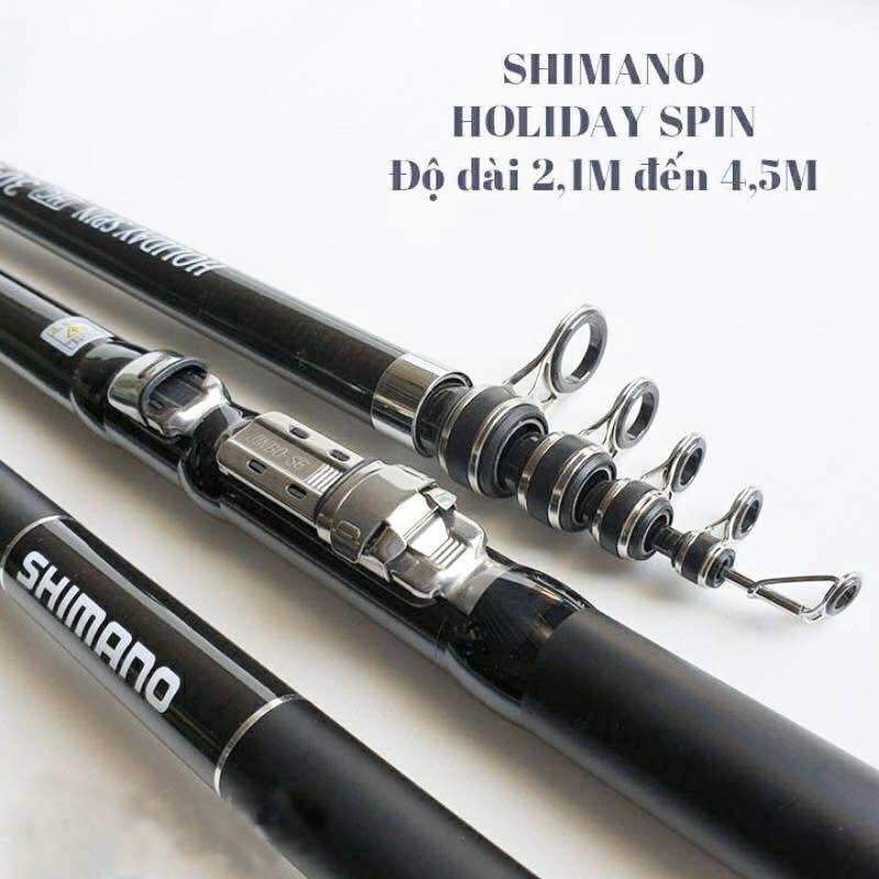 Cần rút shimano holiday spin chuyên lục đầu cần, lure