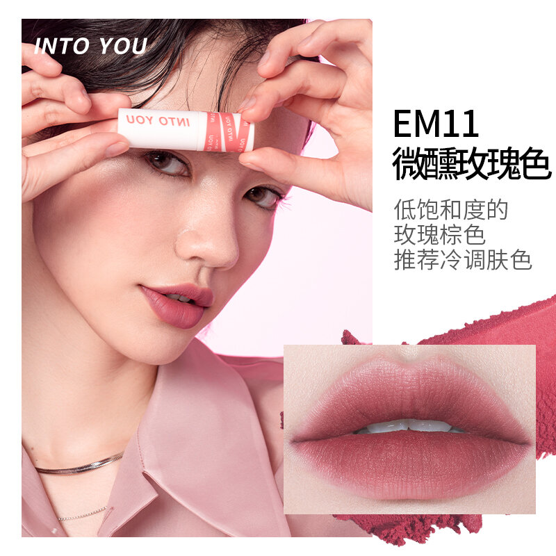 Son Môi into YOU Collaborative Edition Lip Mud 302 342 358 Dạng Bột Mịn Lâu Trôi Màu Sắc Tự Nhiên Kh