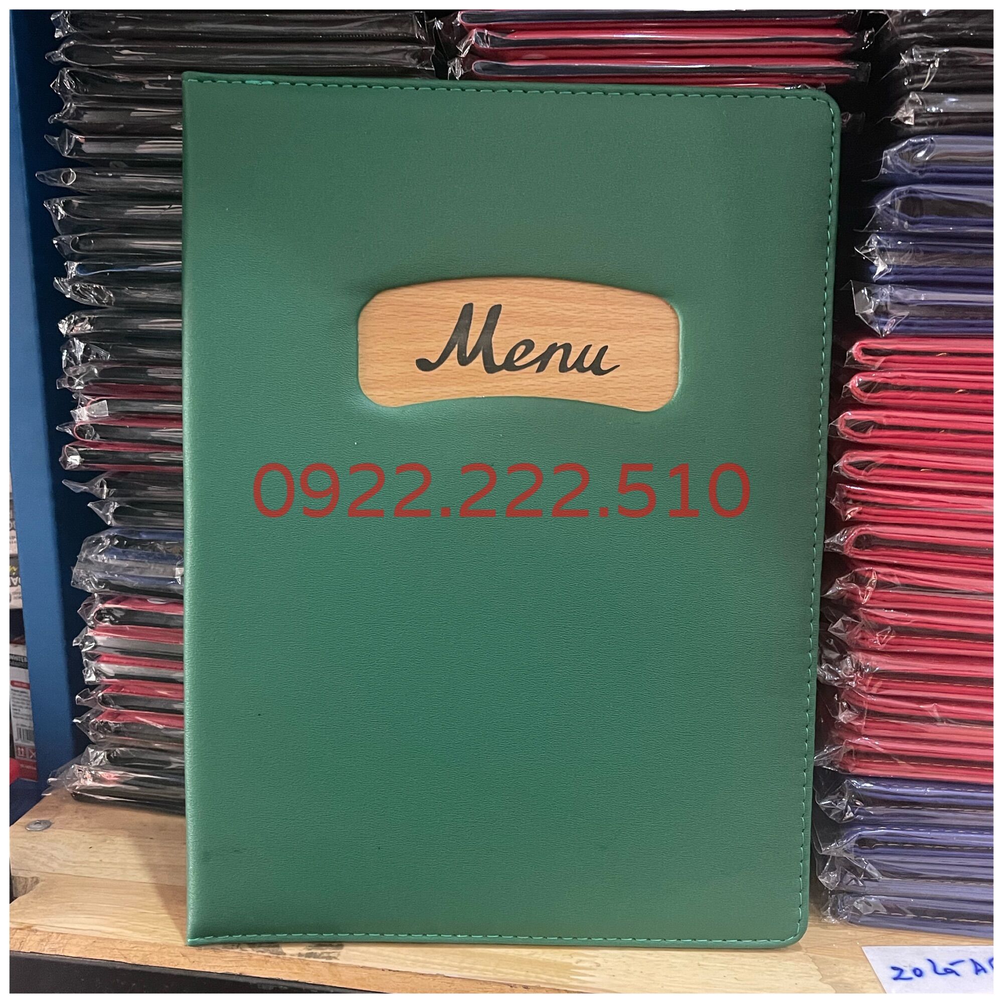 CUỐN BÌA MENU DA 20 LÁ A4 - 300