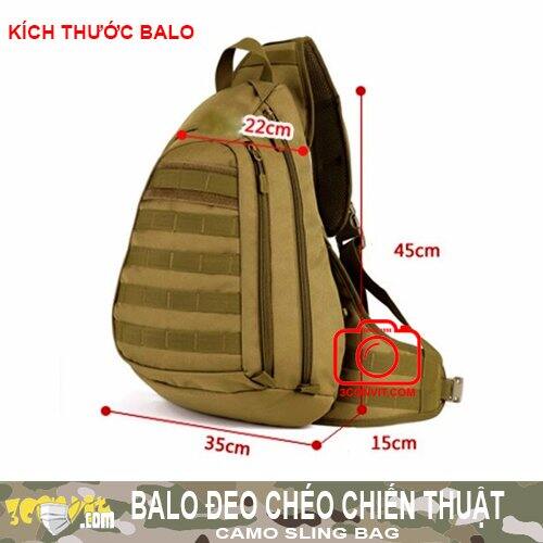 Balo đeo chéo chiến thuật thời trang đa năng