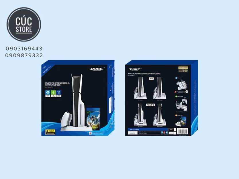 Đế đứng tản nhiệt máy playstation 5 / ps5 slim chính hãng dobe