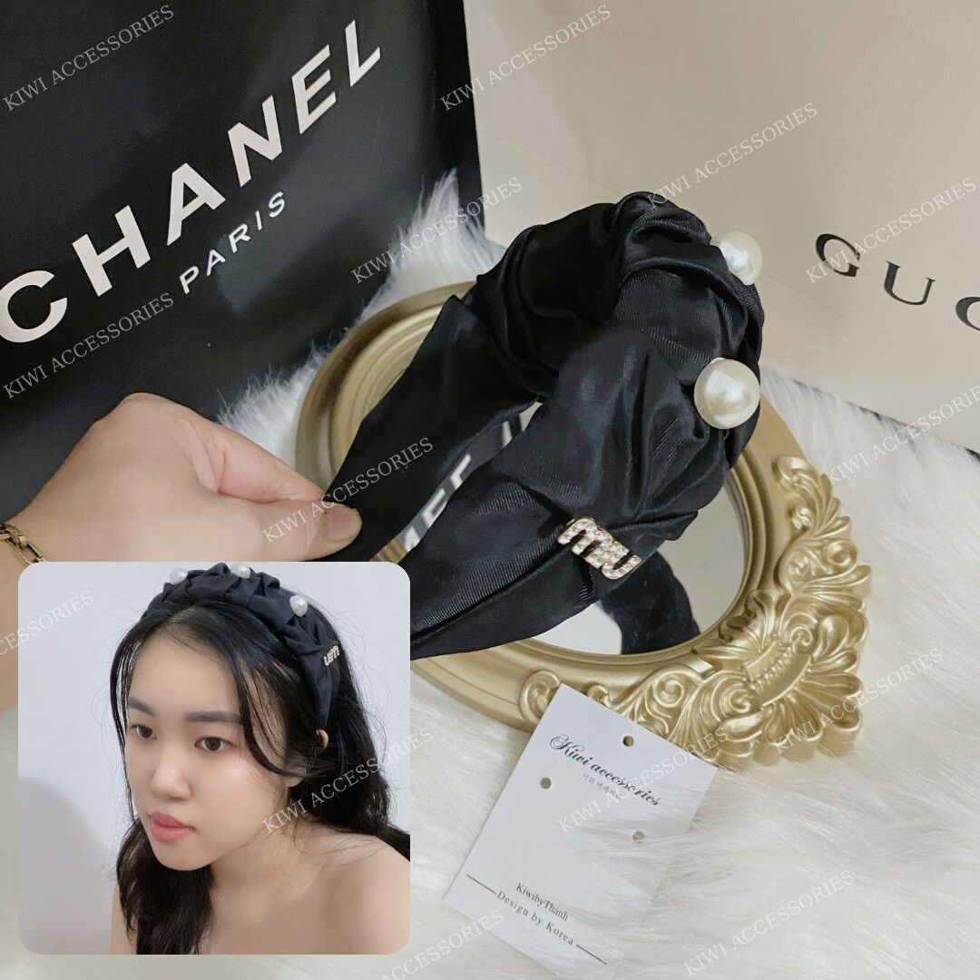 Bờm tóc miu miu đính ngọc Hàn Quốc