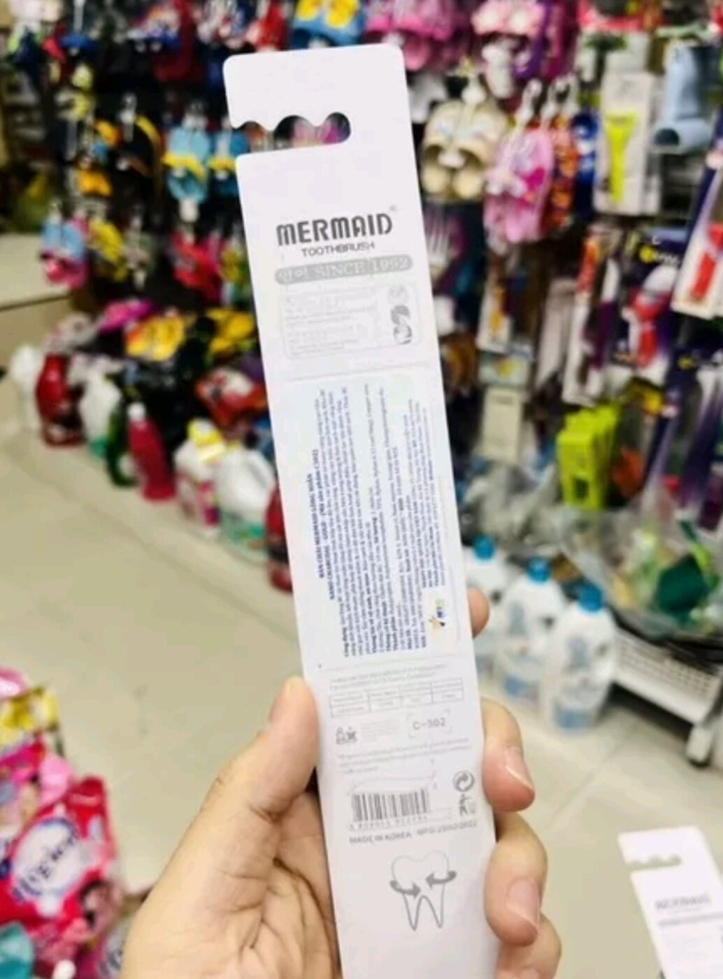 Bàn chải đánh răng Mermaid Nano Silver M65.