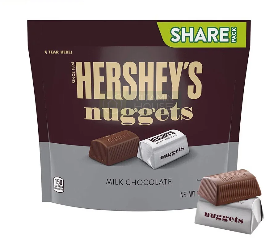 Socola Hershey Nuggets Milk Chocolate gói 289gr Mỹ